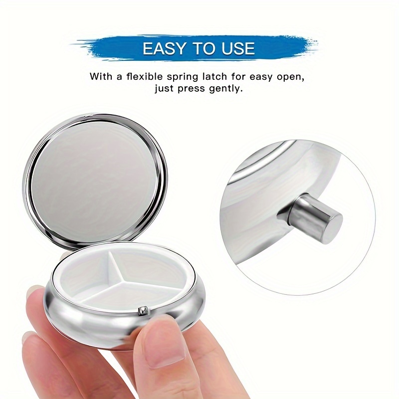 Flache, tragbare runde Metall- – Travel Accessories As Gifts Bewertung und Preis